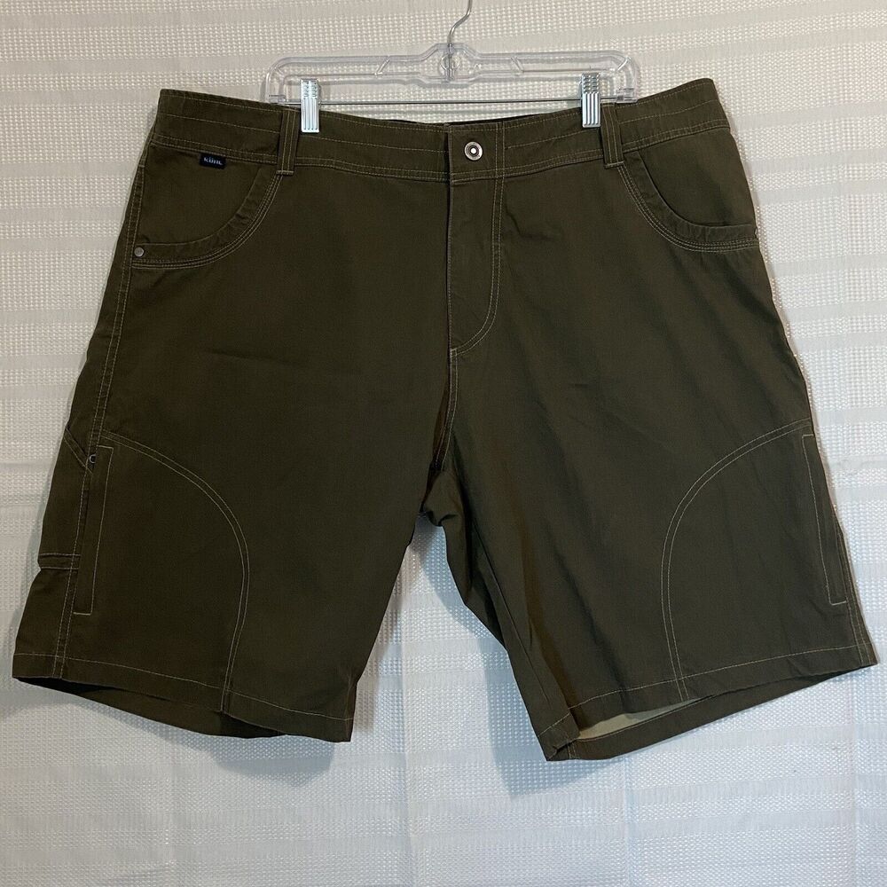 Kuhl Men's Cargo Shorts  42 Vintage Patinadye Walking Hiking Camping Trekking